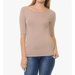 SSOLUM White Slim Fit Tee | 2X | Stretch Crewneck | Basic Everyday Top